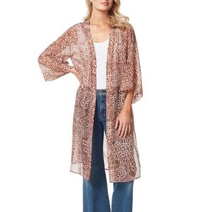 NEW Jessica Simpson Tina Kimono in Leopard Swirl